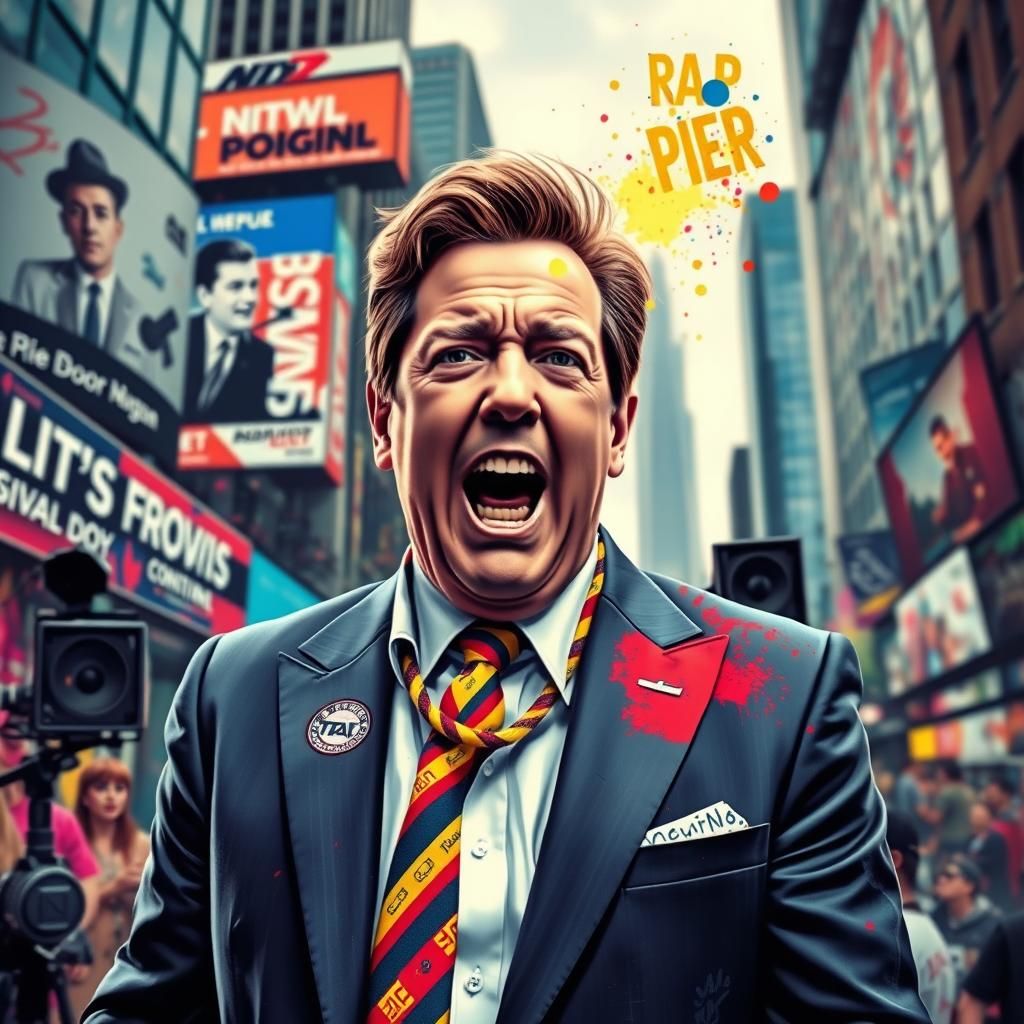 Rapper in Streetwear: a Colorful Urban Performance