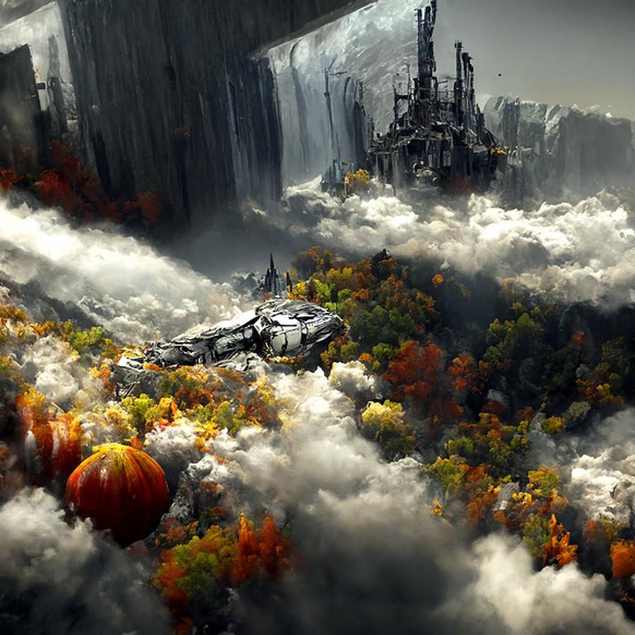 Falling into Oblivion: Conceptual Matte Painting