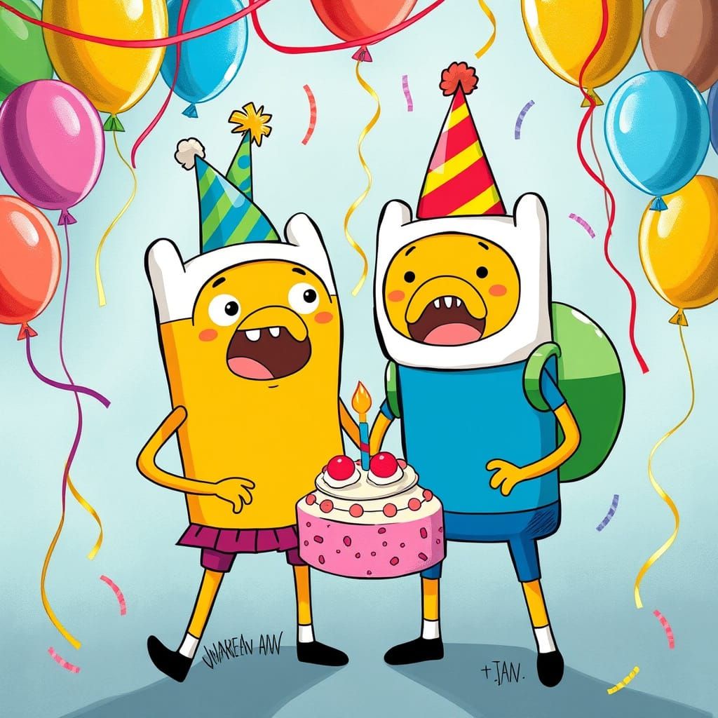 Finn and Jake's Whimsical Birthday Surprise