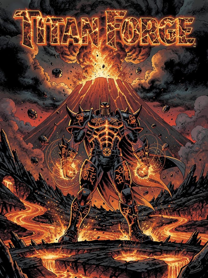 Titan Forge The Living Armor Comic Cover Art
