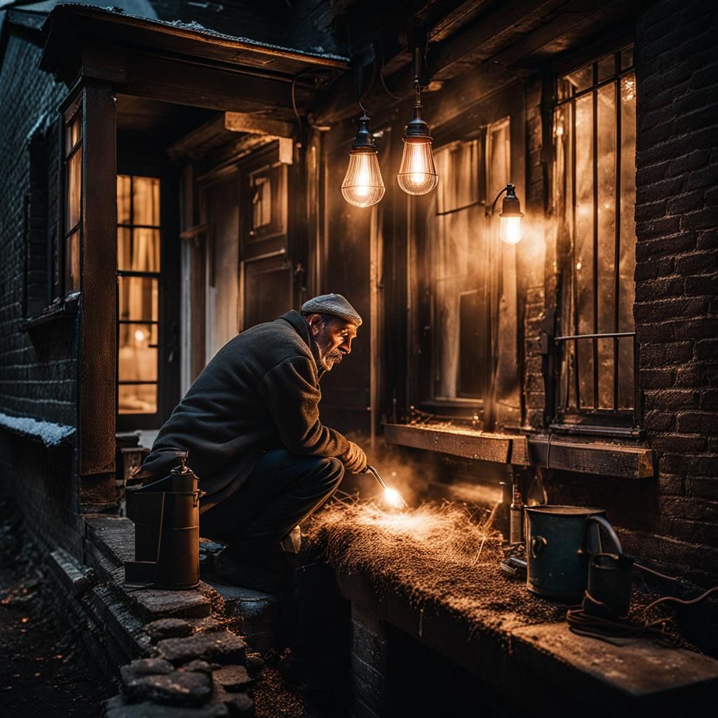 Electrician at Sherlock Holmes' Home, Ambient Portrait