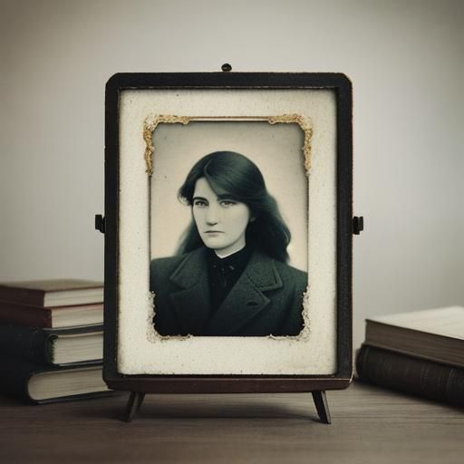 Ethereal Vintage Photograph of Books and Pages