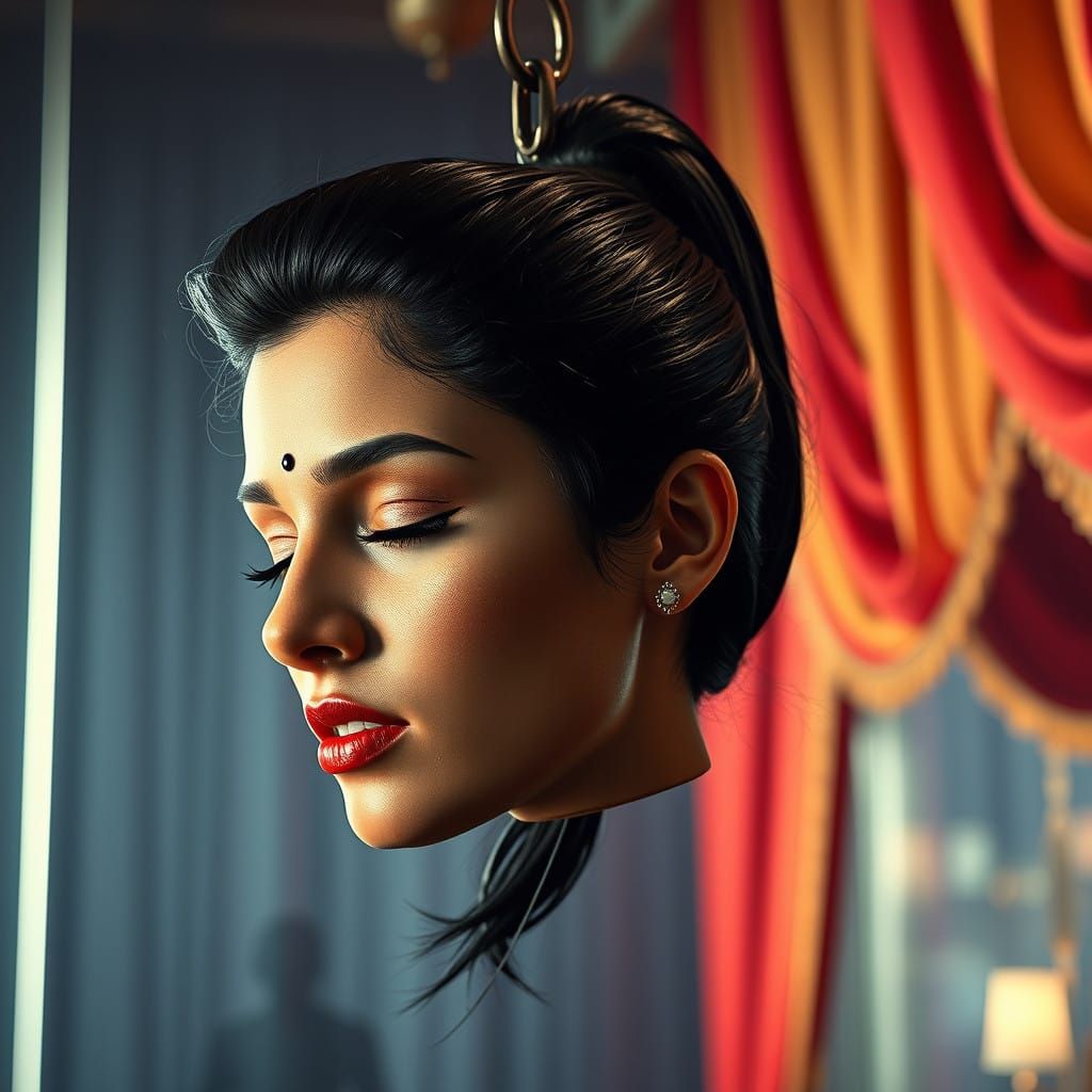 Bollywood-Inspired Actress's Macabre Film Festival Display