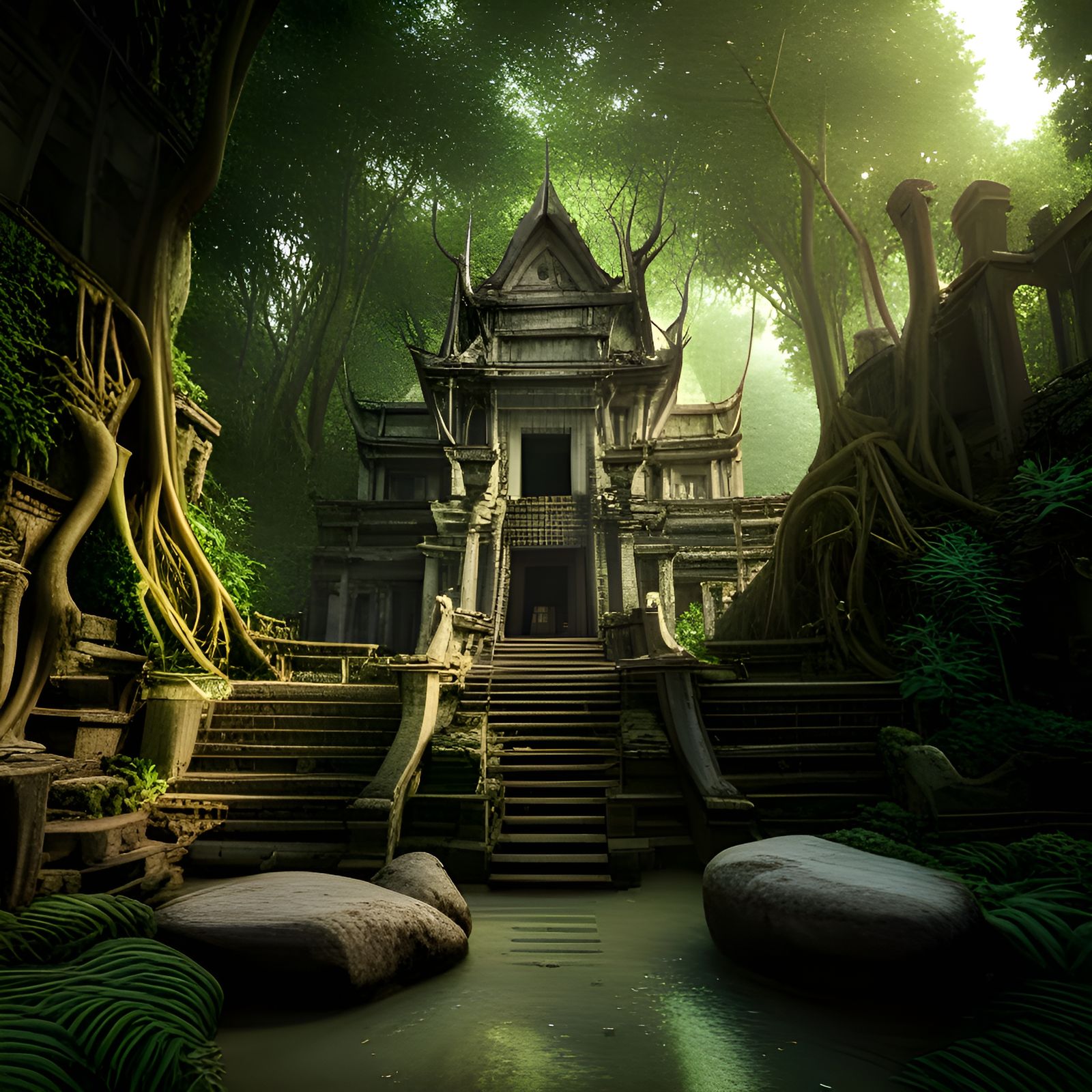 Beng Mealea: Hyperrealistic Ruined Temple in Jungle