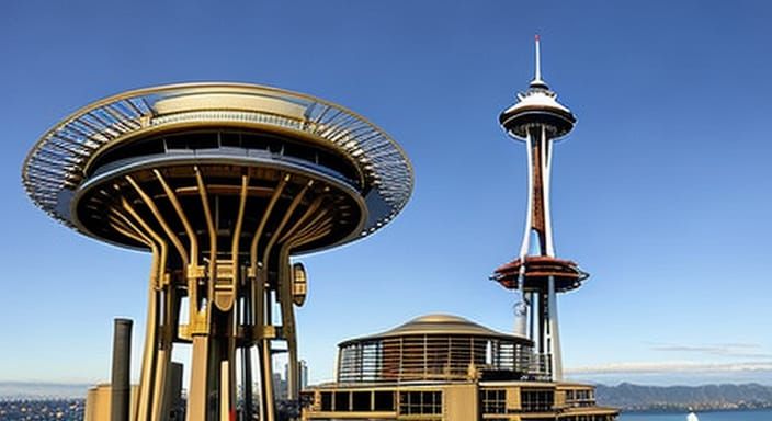Steampunk Space Needle Reimagined