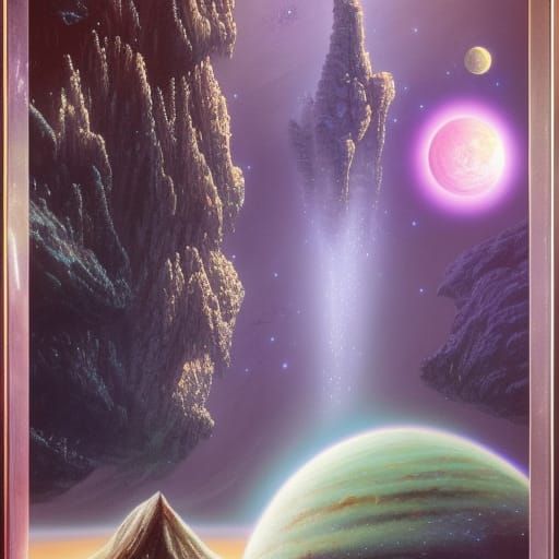 Lost in Space Matte Painting in Deep Color