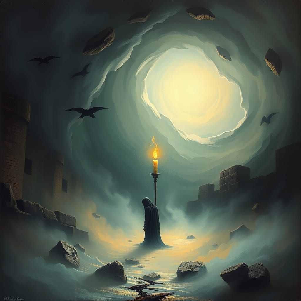 Ethereal Vortex: A Fading Embers of Hope