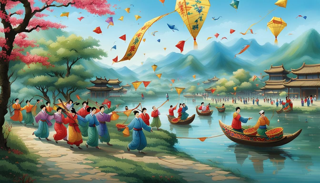 Qingming Festival: Vibrant Graffiti Art Celebration