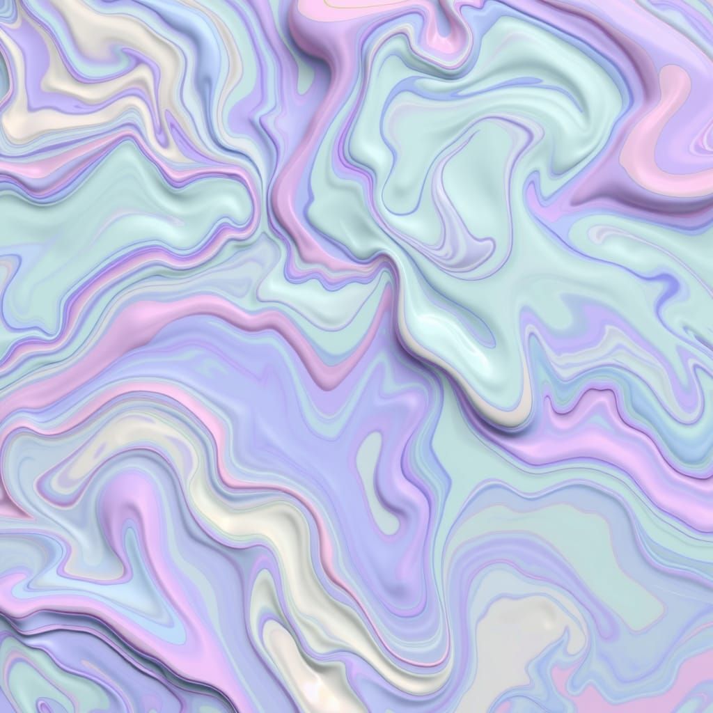 Fractal Non-Newtonian Fluids in Pastel Colors