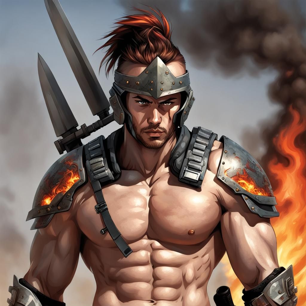 Intense Modern Warrior Concept Art