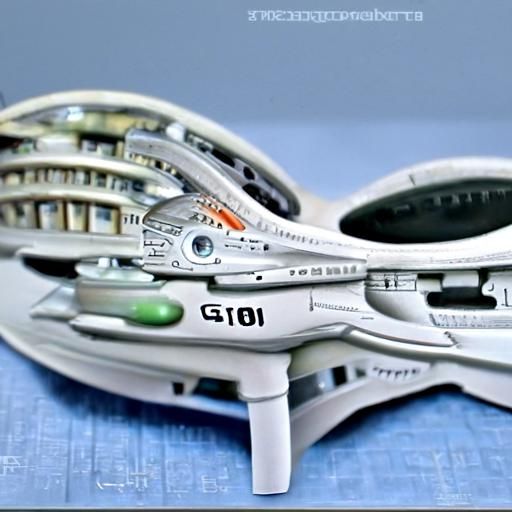 Futuristic Sci-Fi USS 1701 Enterprise in Space