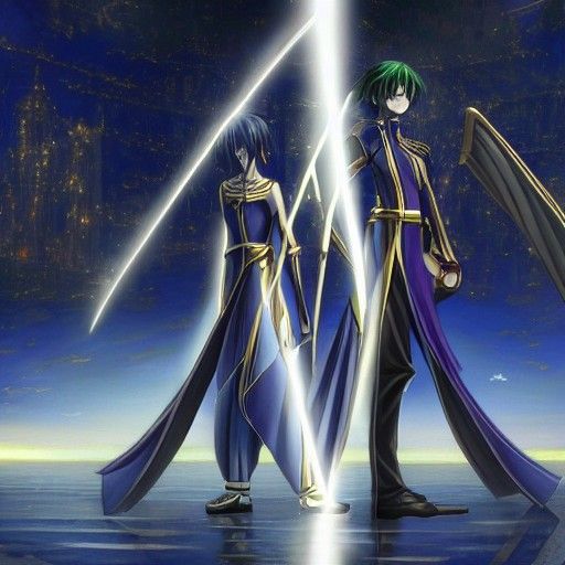Lelouch and Light: Detailed Matte Painting