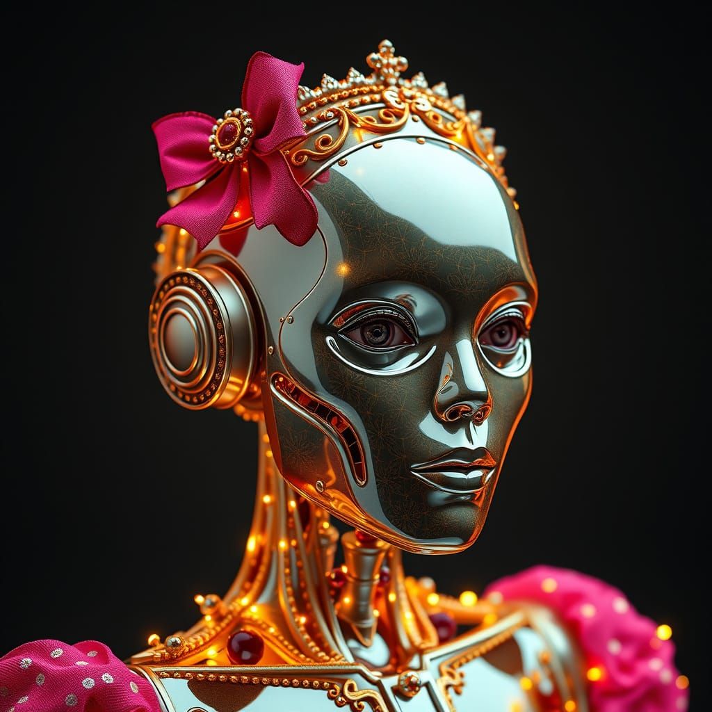 AI Image Generator Output: Fancy-Dress Box