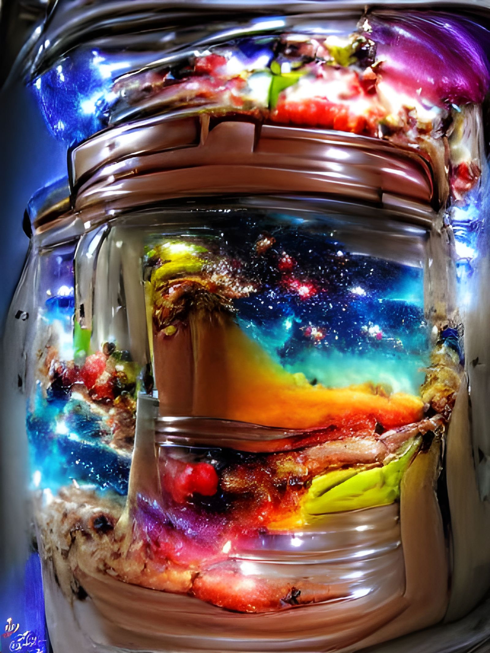 Milky Way Galaxy Trapped in a Jar