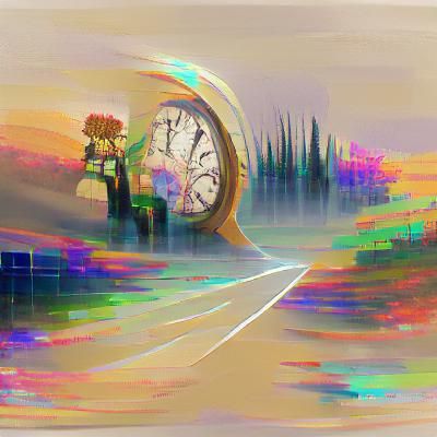 Time Passing Visualized by AI