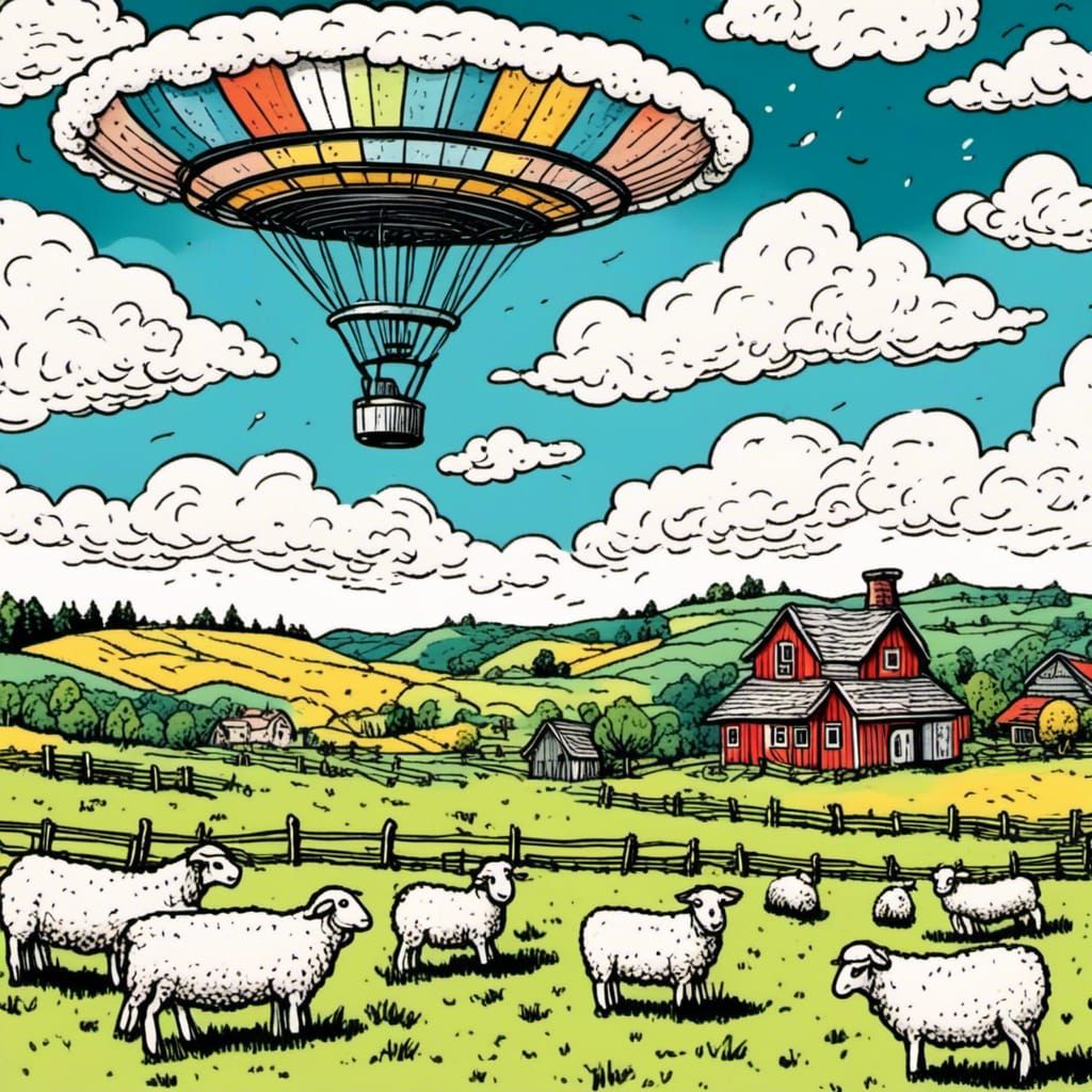 UFO Over Sheep Farm: A Mysterious Encounter