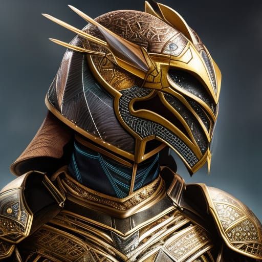 Elf in Tortoise Shell Armor Concept Art