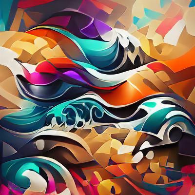 AI Interpretation of Ocean Waves