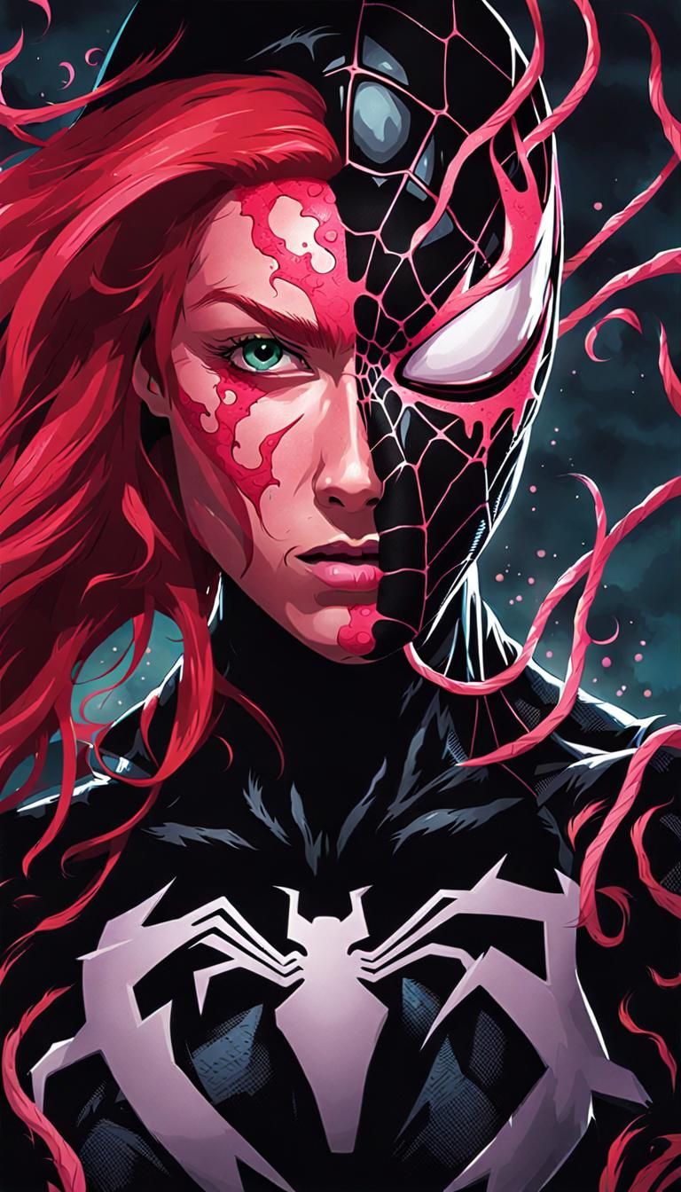Woman with Pink Venom Symbiote