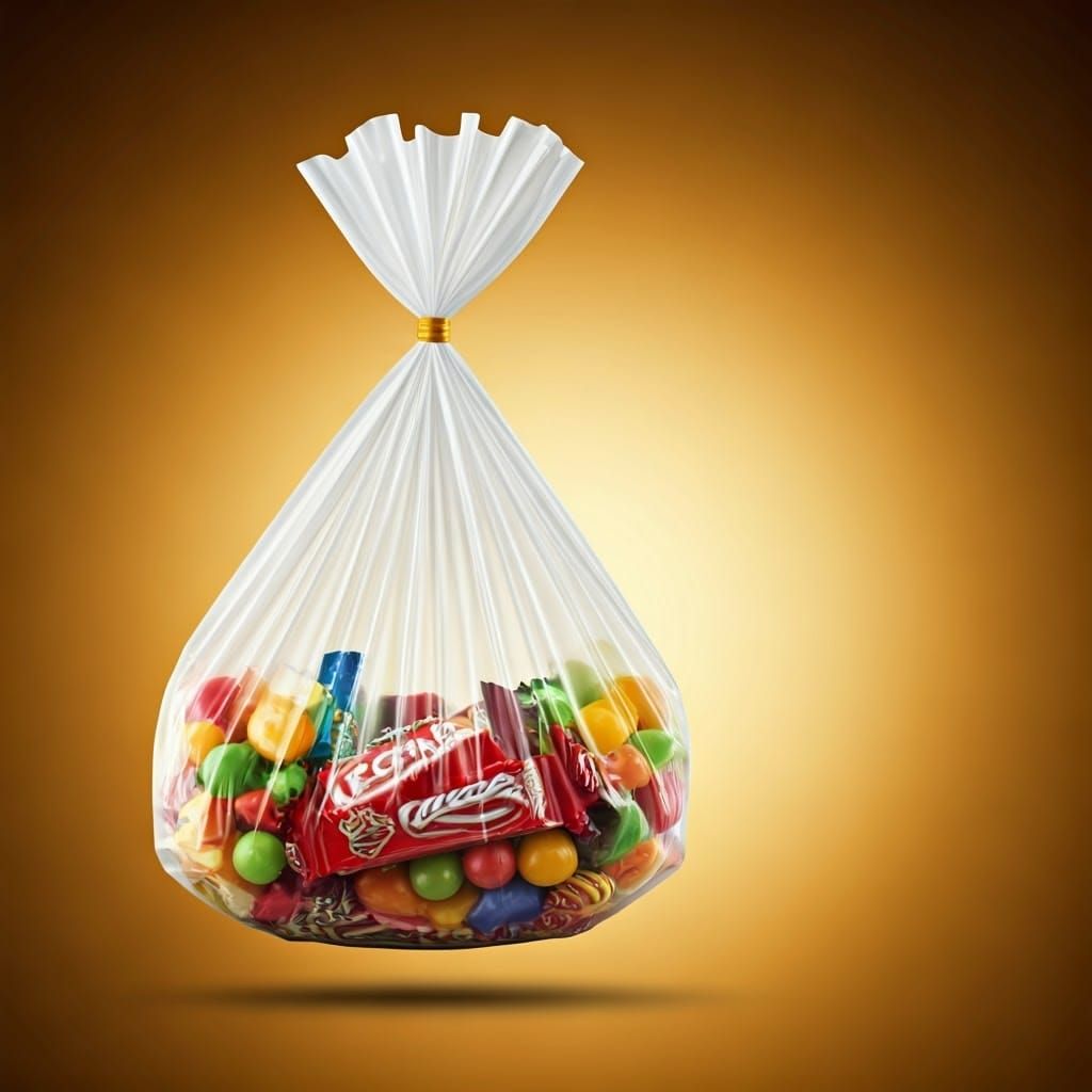 A Plastic Bag Full of Treats Soars Through the Air