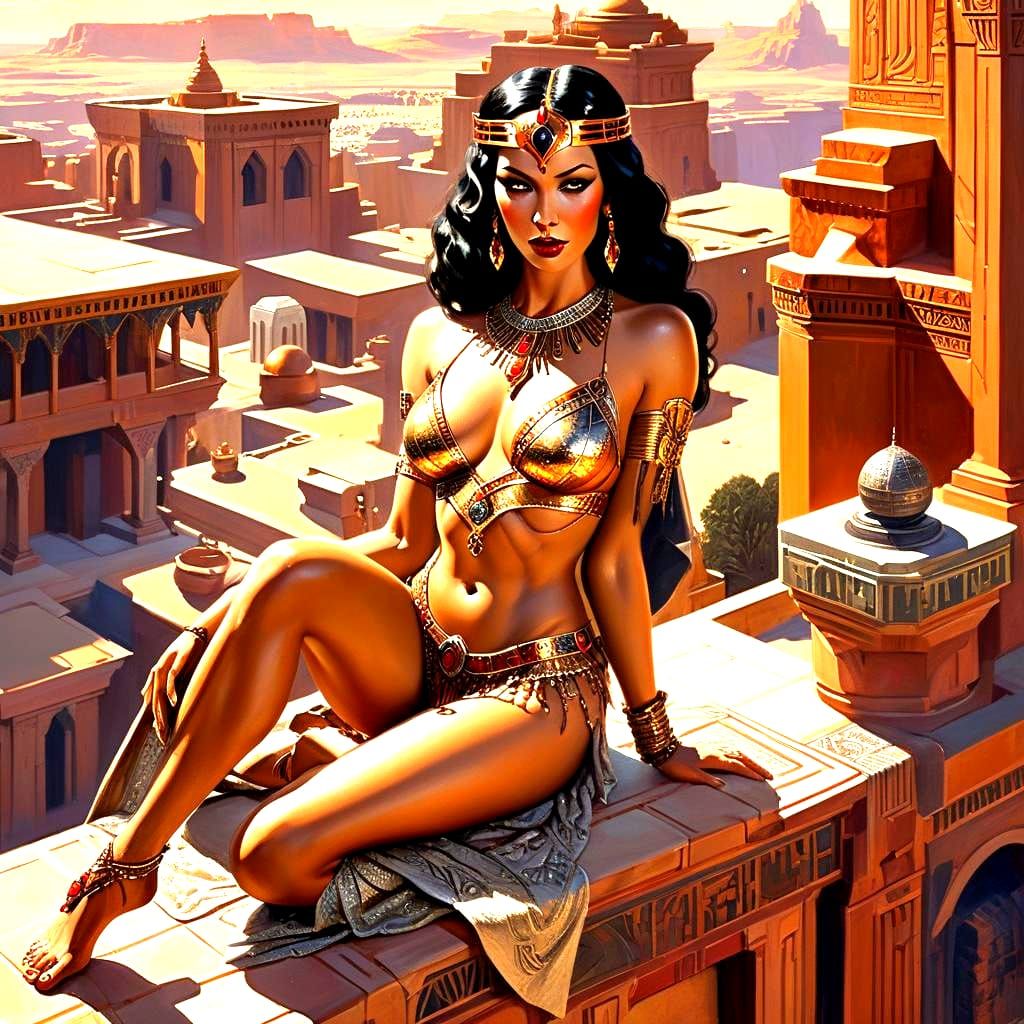 Dejah Thoris: Martian Princess in Art Deco Style