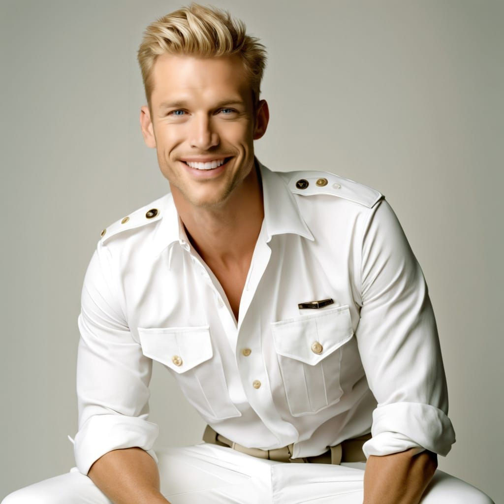 Elegant Man in Studio Portrait