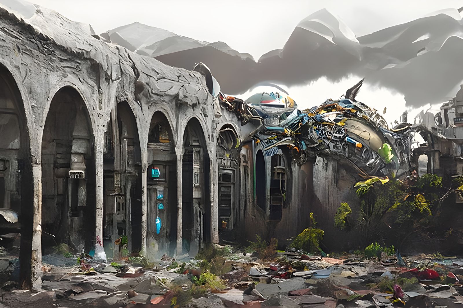 Destroyed Planet: Hyperdetailed Digital Art in 8k