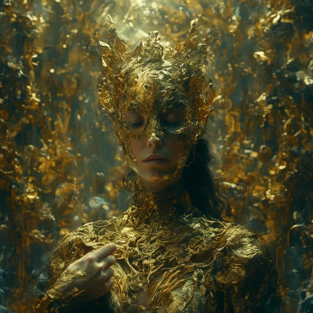 mask <lora:MJ 6 Double Exposure:1.0> <lora:MJ6 Masks:1.0>