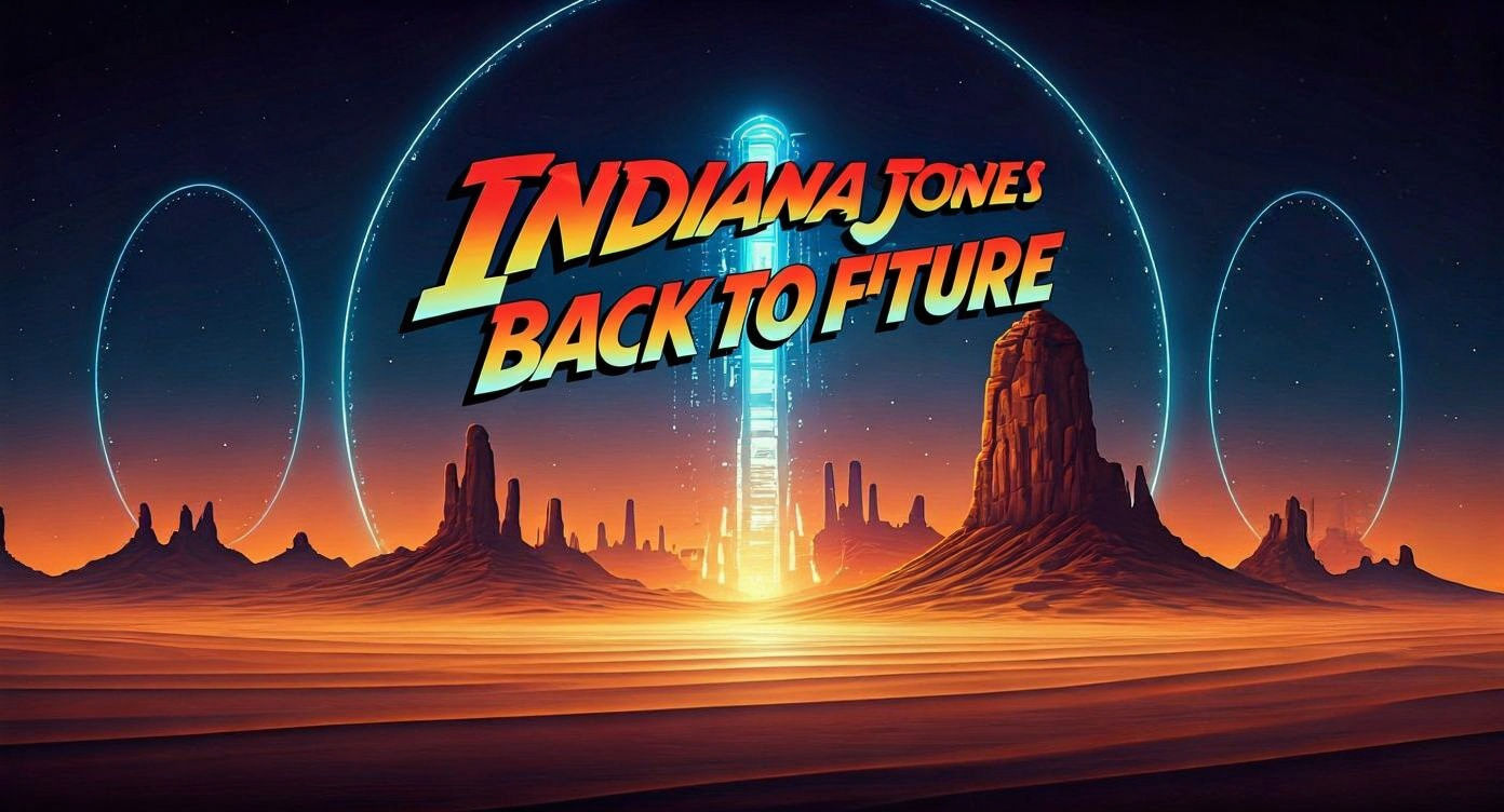Indiana Jones Back to the Future Movie Poster Redesign