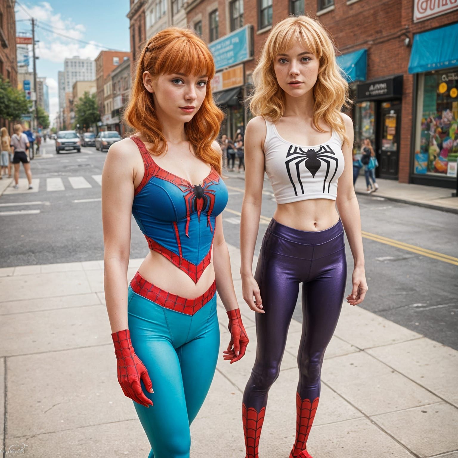Maryjane Wattson and Gwen Stacy