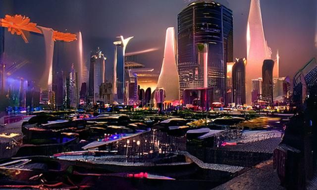 Futuristic Cityscape of Tomorrow