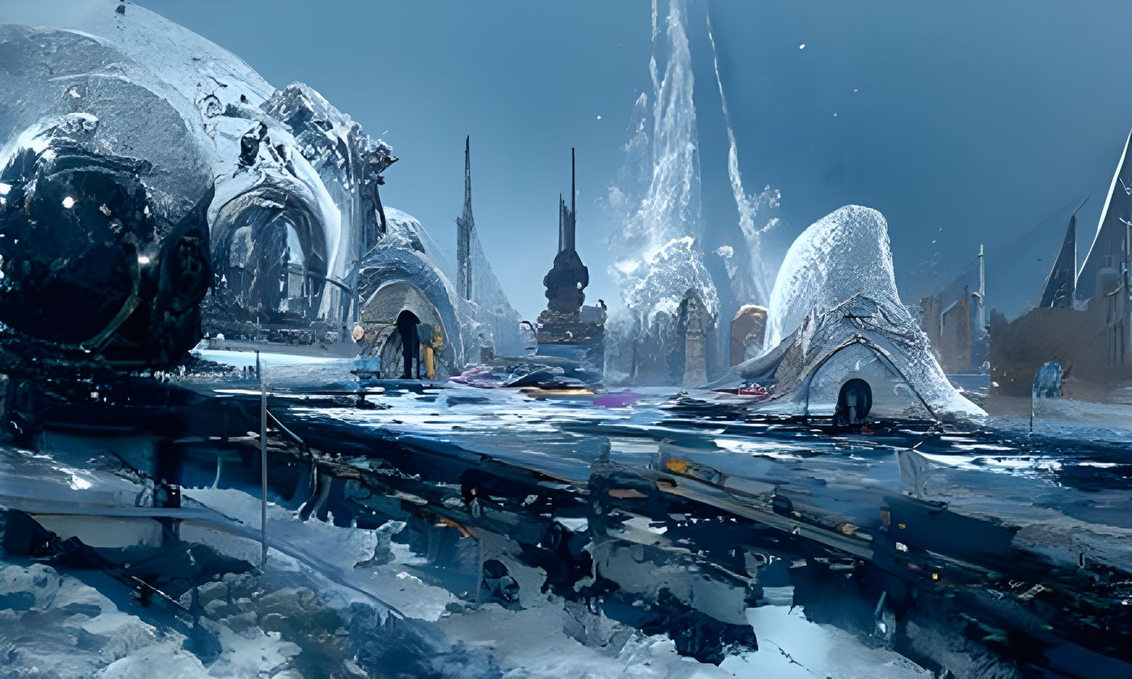 Frozen Kingdom: A Hyperdetailed Digital Painting