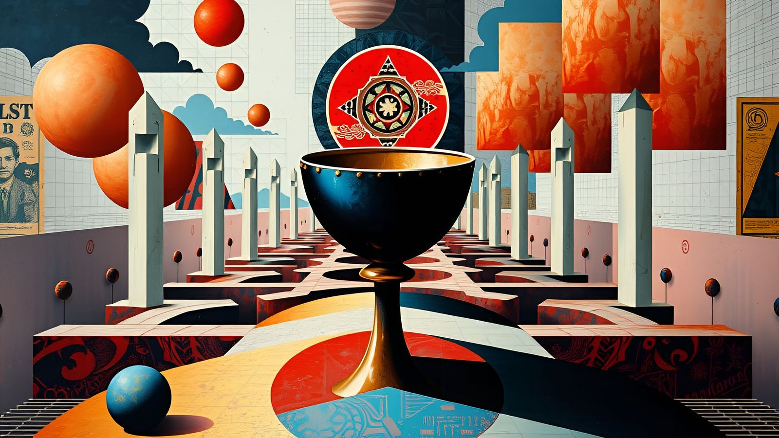 The chalice of immortality in the labyrinth of the endless sleep