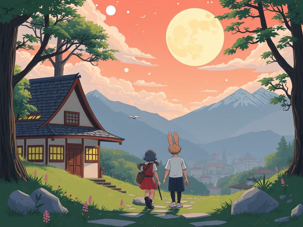 Ghibli art style image