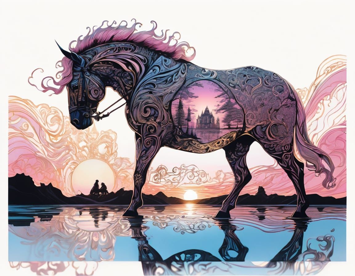 Ethereal D&D Character in Golden Hour Light