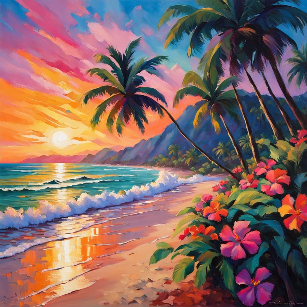 Tropical Beach Seascape