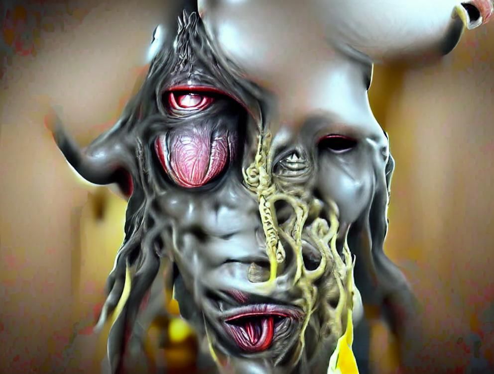Creepy Nyarlathotep in Hyperrealistic 3D