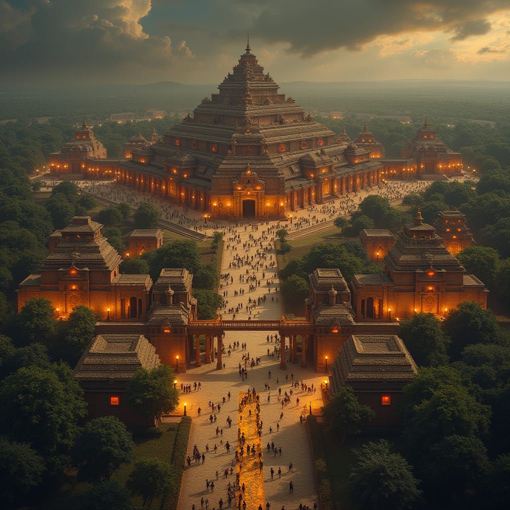 Benin Kingdom: Ancient City Digital Matte Painting