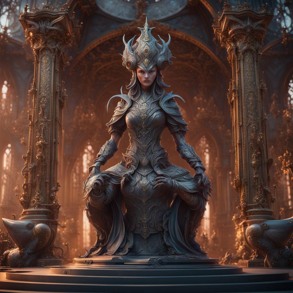 Miraculous 3D Steel Statue Concept Art