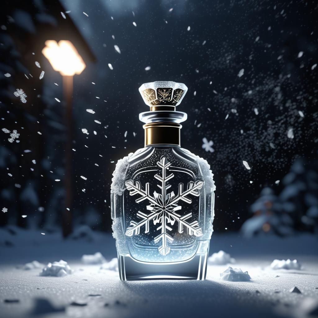 perfume bottle white in the shape of Olaf the snowman of Dis...