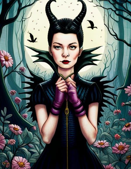 Maleficent in Forest