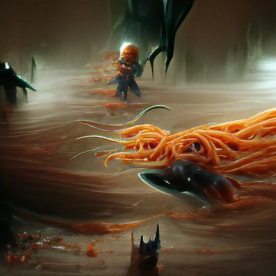 Sinister Carrots Explore Spaghetti Ocean