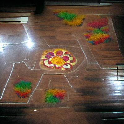 Colorful and Intricate Rangoli Design