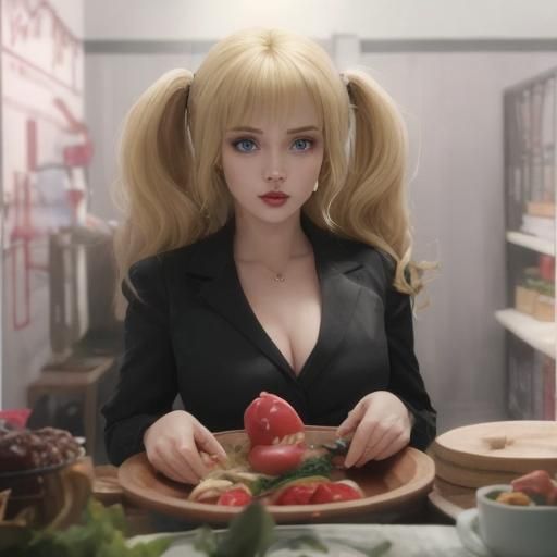 Surreal Word Salad: Woman Vomiting Text