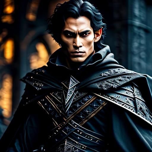 Black Magic Elf Emerging from Smoke