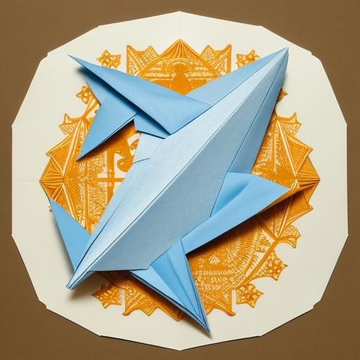 Origami Hermes Papercraft Sculpture in 8K