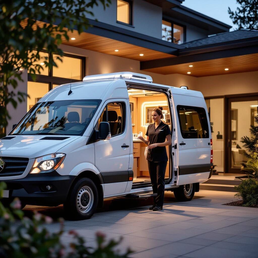 Premium Mobile Spa Van Arrives at Client's Home