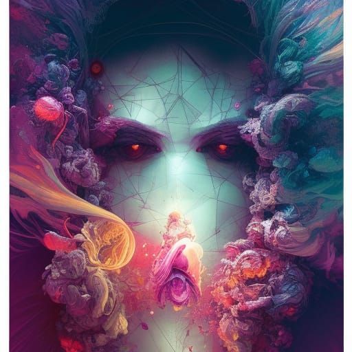 Dark Fantasy Warrior in Hyper-Detailed Digital Art