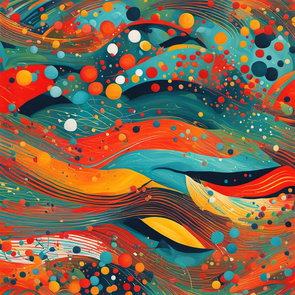 Abstract Art with Complementary Colors