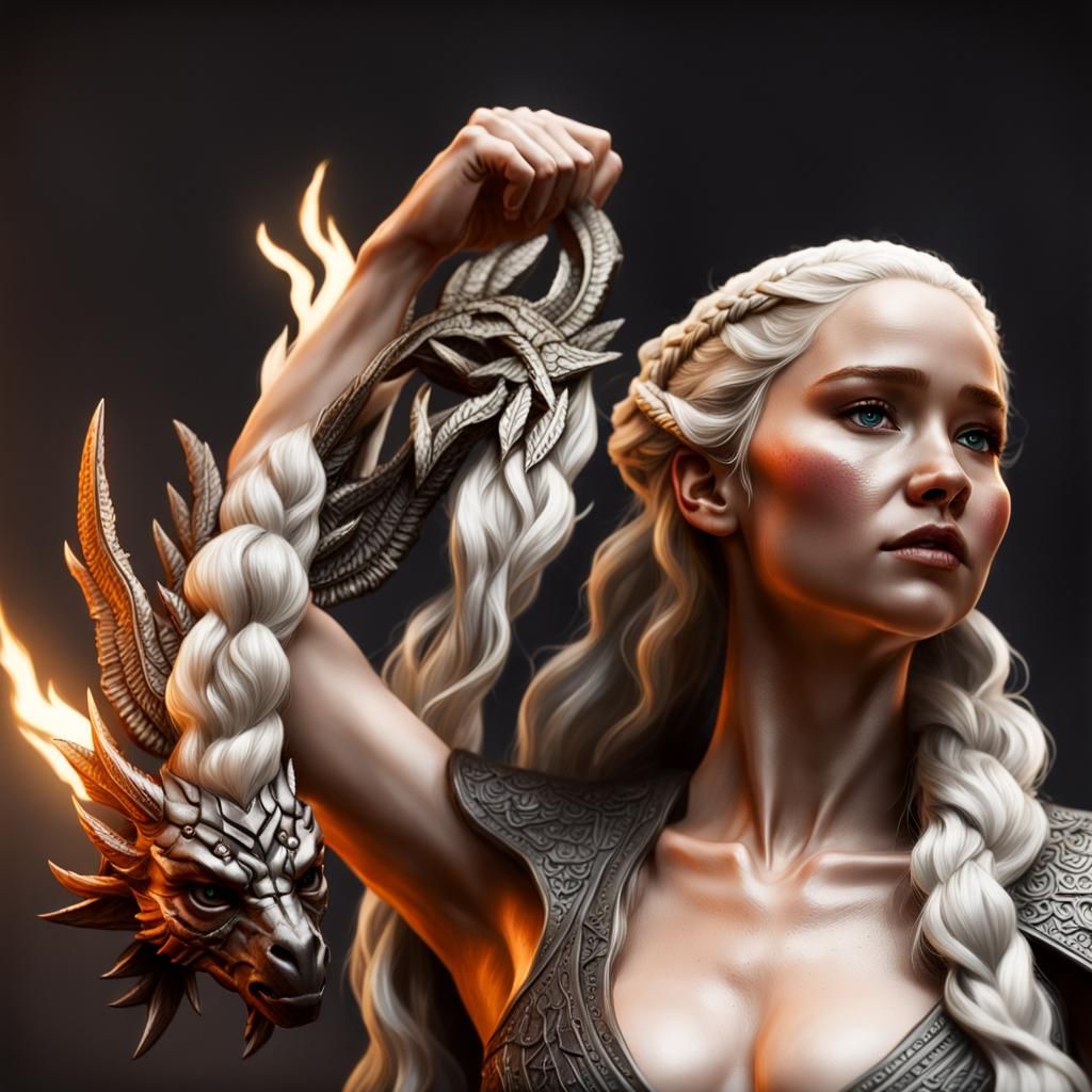 Hyperdetailed Resin Sculpture of Fantasy Heroine